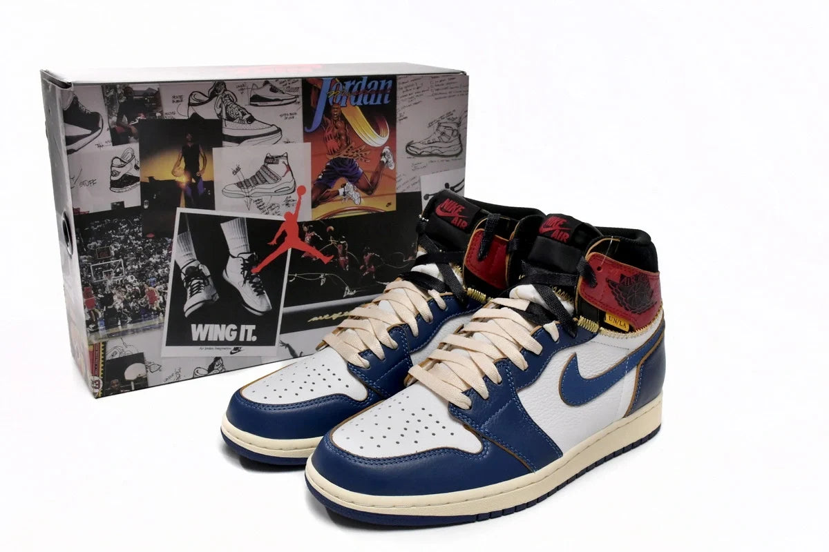 Air Jordan 1 Union Blue Toe Reps Sneakers BV1300-146
