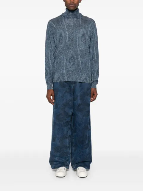 ETRO paisley-jacquard sweater