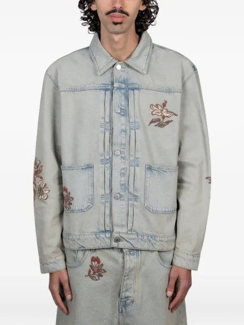 Drôle De Monsieur embroidered denim jacket