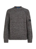 Karl Lagerfeld Jeans melange-knit raglan-sleeve sweater