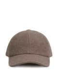 Fedeli cashmere baseball cap with brushed effect