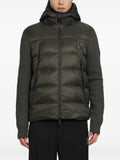 Moncler padded panelled hooded jacket