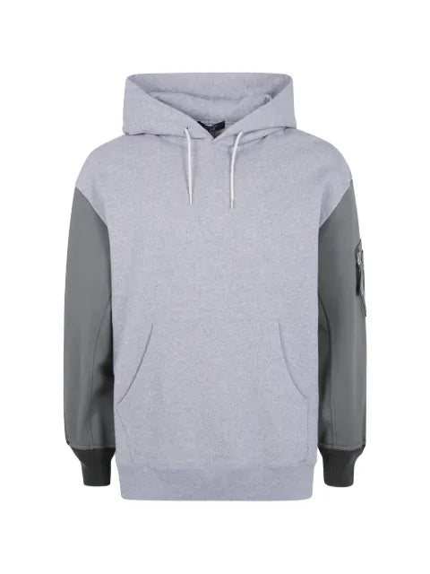 Comme des Garçons Homme panelled zip-pocket hoodie