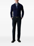 Trussardi zip-up textured-knit cardigan