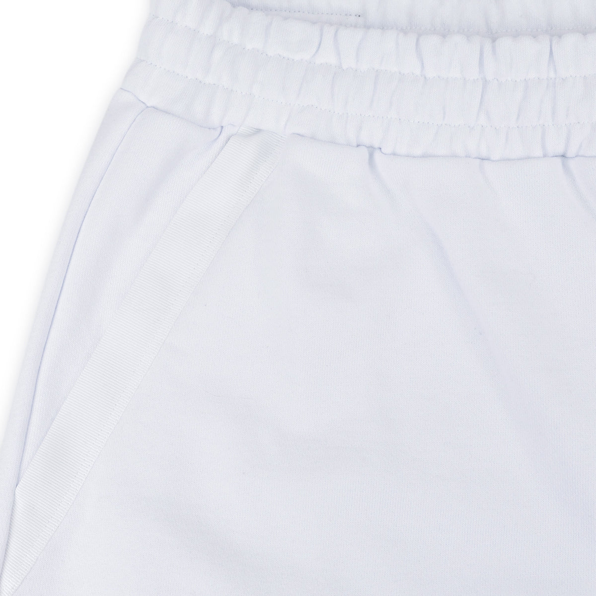 White MA Watercolor Bar Sweatshorts