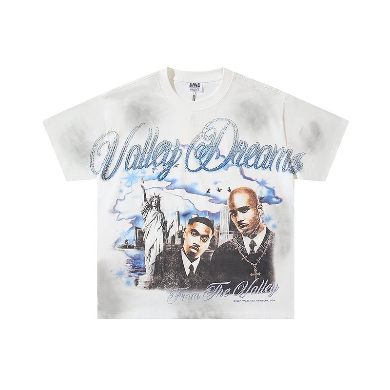 VALE USA Valley Dreams Rhinestone Graphic T-Shirt
