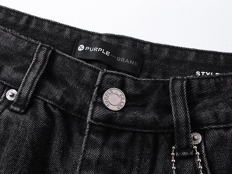 Purple Brand Black Starburst Wash Jeans