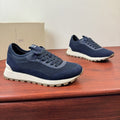 Brunello Cucinelli Mesh and Suede Sneakers