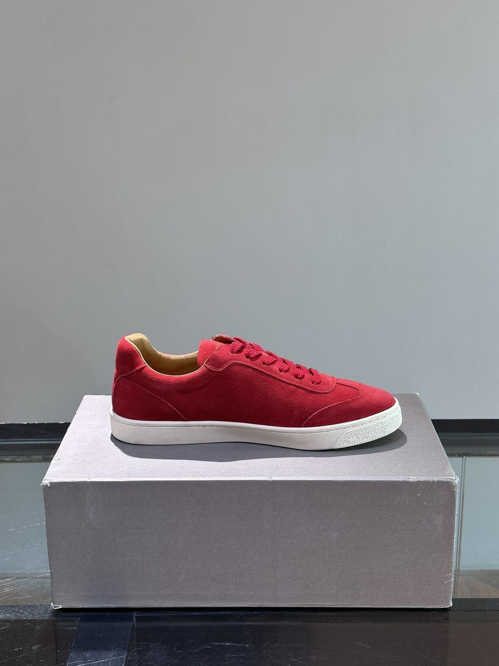 Brunello Cucinelli Men's Low-Top Sneakers - White Rubber Sole