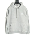 Dior CD Three-Color Badge Embroidered Hoodie - Light Gray
